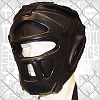 FIGHTERS - Kopfschutz mit Gitter / Double Protect / Schwarz / Large