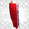 FIGHT-FIT - Pantalon de Kick-boxing / Satiné / Rouge