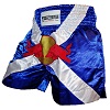 FIGHTERS - Shorts de Muay Thai / Bulls / Bleu-Blanc