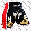 FIGHTERS - Thaibox Shorts / Elite Fighters / Schwarz-Rot / Medium