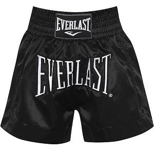 Everlast - Muay Thai Shorts / Negro-Blanco / XL