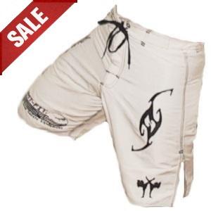 FIGHT-FIT - Fightshorts MMA Shorts / Brazilian / White / Small