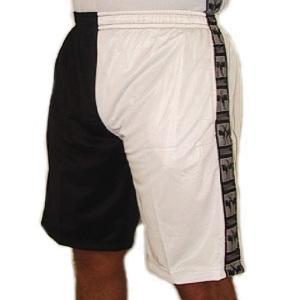 FIGHT-FIT - Fitness Shorts / Schwarz-Weiss / Large