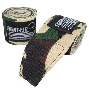 FIGHTERS - Vendas da Boxeo / 450 cm / no elástico / Camo-Marrón-Verde