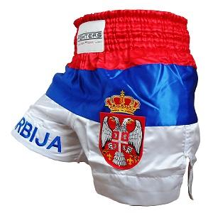 FIGHTERS - Muay Thai Shorts / Serbia-Srbija / Gbr / Large