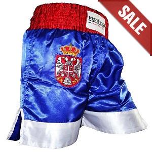 FIGHTERS - Muay Thai Shorts / Serbia-Srbija / Zastava / XL