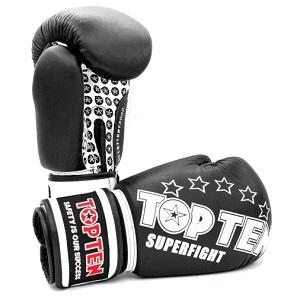 TOP TEN - Boxing Gloves SUPERFIGHT 3000 / Black / 12 oz