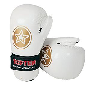 Top Ten - Guantes Point Fighting / Blanco-Oro / Large