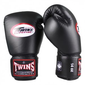 Twins - Guantes Boxeo / BG-N / Negro / 14 oz