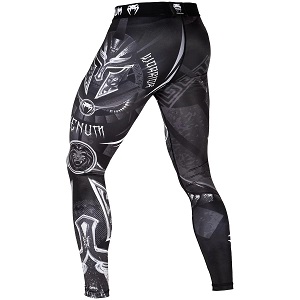 Venum - Pantalon de Compresión / Gladiator 3.0 / Negro-Blanco / Medium