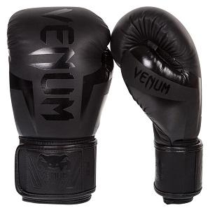 Venum - Guantes Boxeo / Elite / Negro-Negro / 10 oz